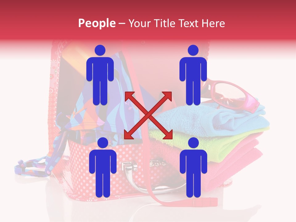 Baggage Beach Vacation PowerPoint Template