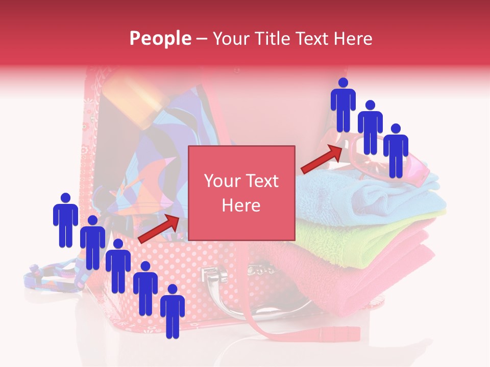 Baggage Beach Vacation PowerPoint Template