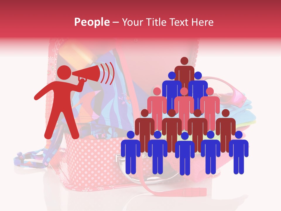 Baggage Beach Vacation PowerPoint Template