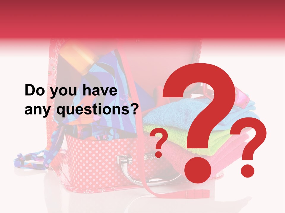 Baggage Beach Vacation PowerPoint Template