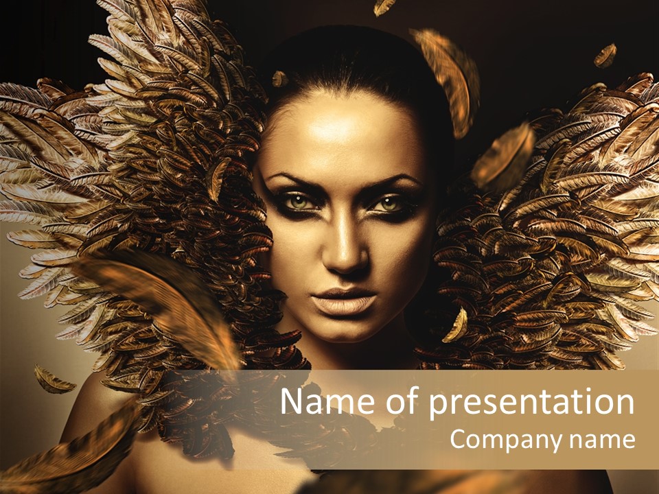 Artistic Skin Person PowerPoint Template