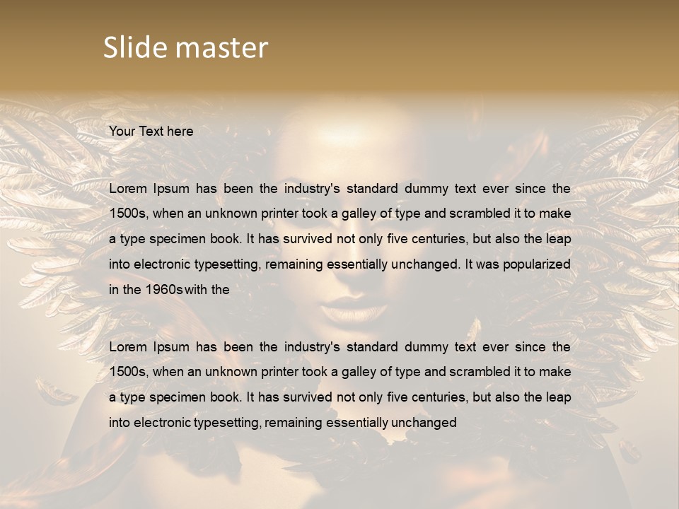 Artistic Skin Person PowerPoint Template