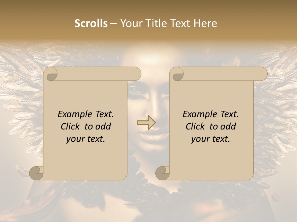 Artistic Skin Person PowerPoint Template
