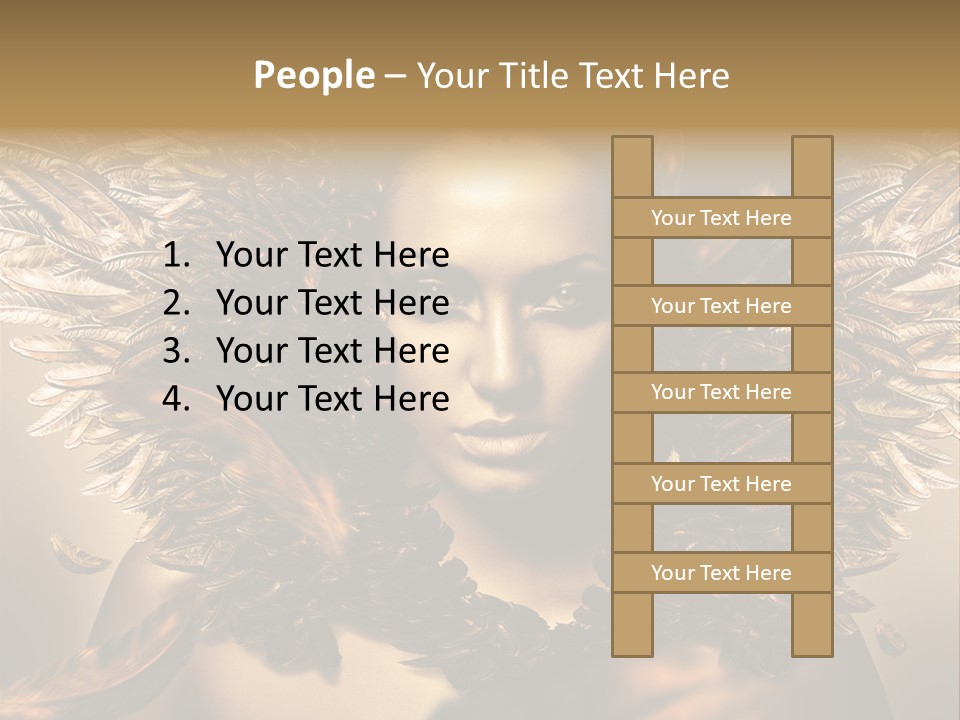 Artistic Skin Person PowerPoint Template
