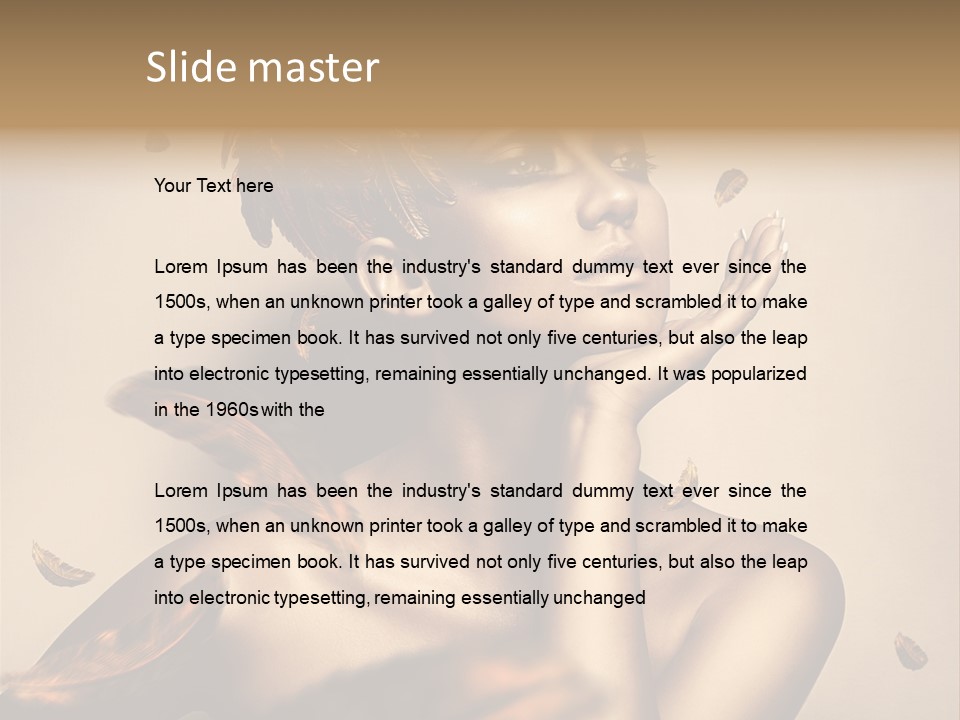 Vertical Revival Artistic PowerPoint Template