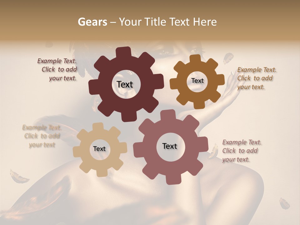 Vertical Revival Artistic PowerPoint Template