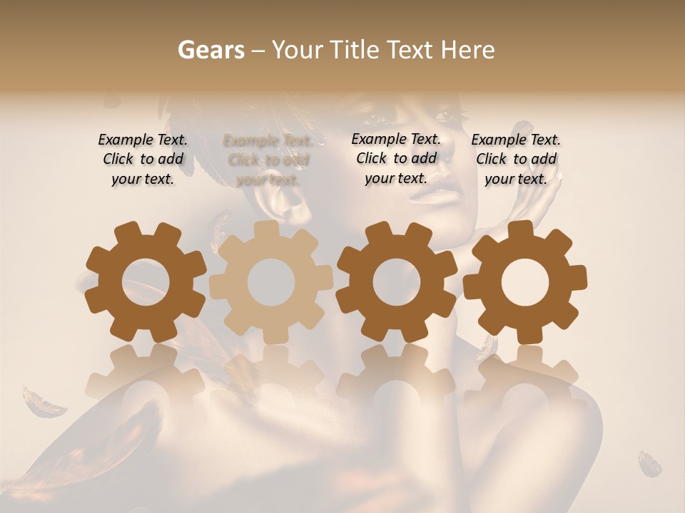 Vertical Revival Artistic PowerPoint Template