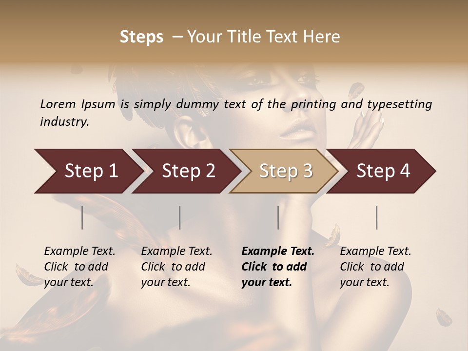 Vertical Revival Artistic PowerPoint Template