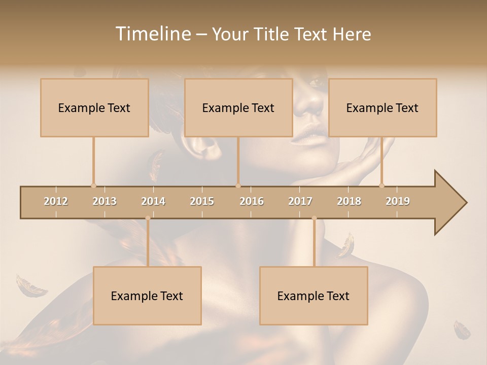 Vertical Revival Artistic PowerPoint Template