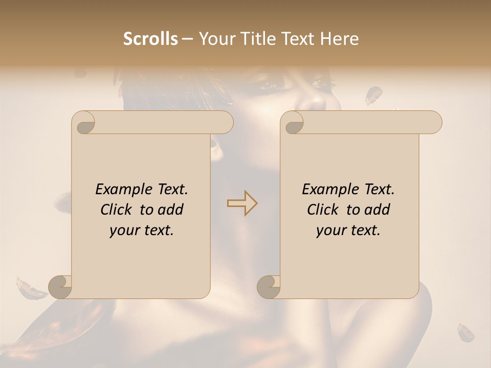 Vertical Revival Artistic PowerPoint Template