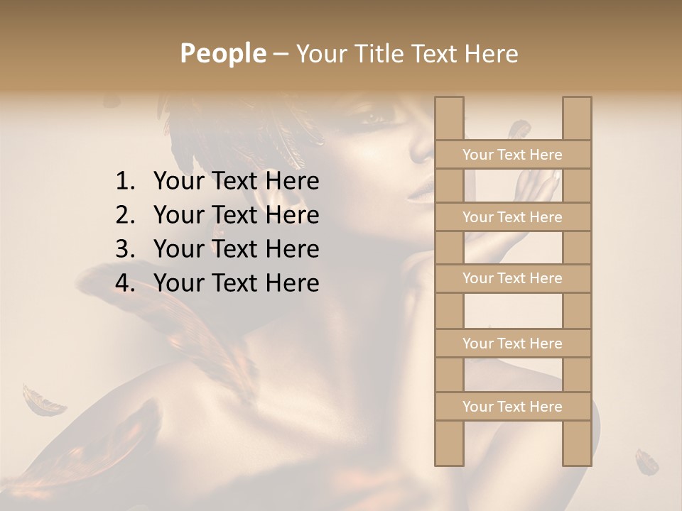 Vertical Revival Artistic PowerPoint Template