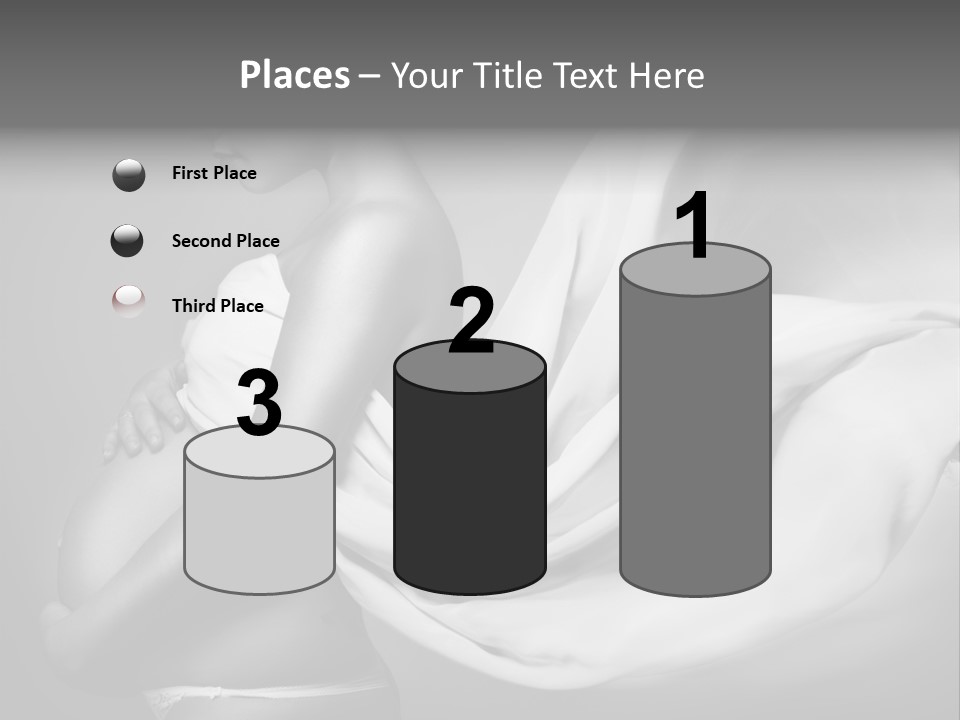 Textile Sensuality Isolated PowerPoint Template