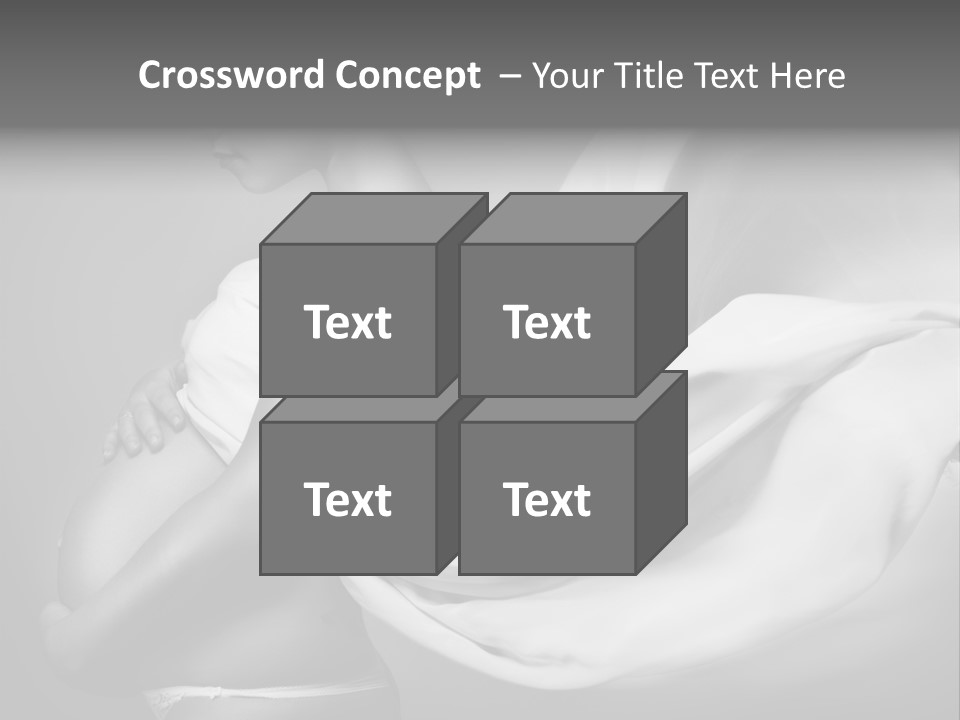 Textile Sensuality Isolated PowerPoint Template