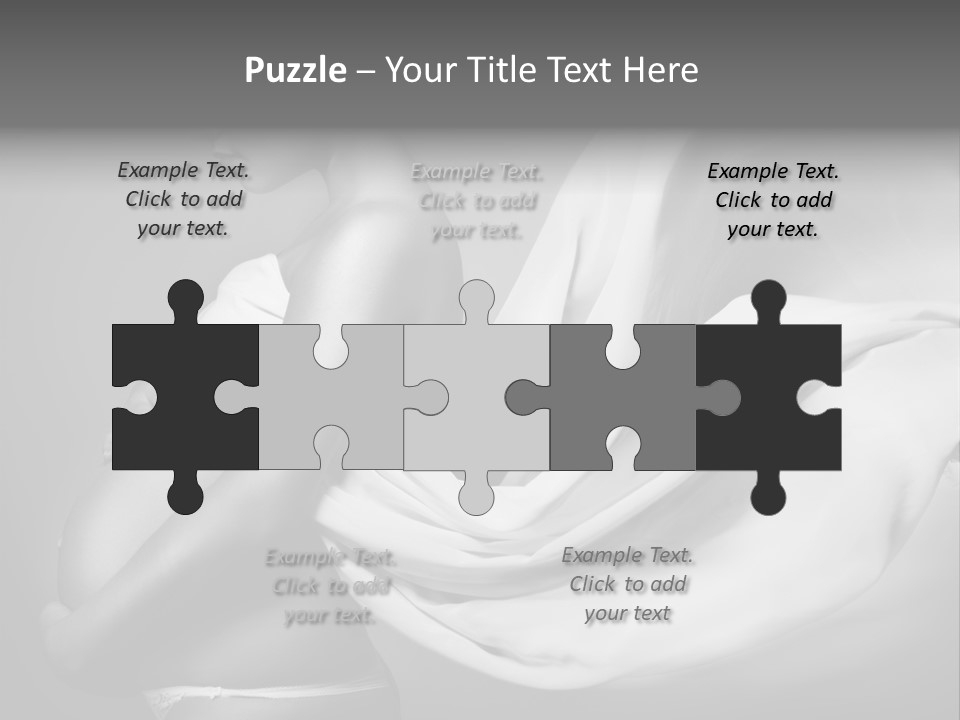 Textile Sensuality Isolated PowerPoint Template