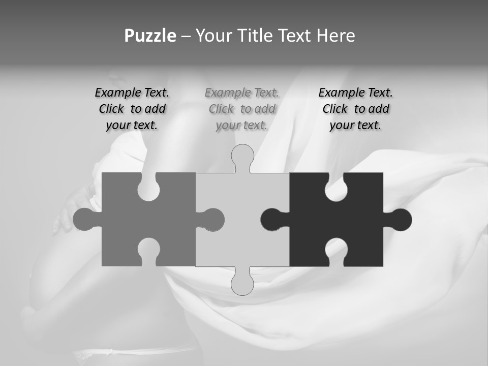 Textile Sensuality Isolated PowerPoint Template