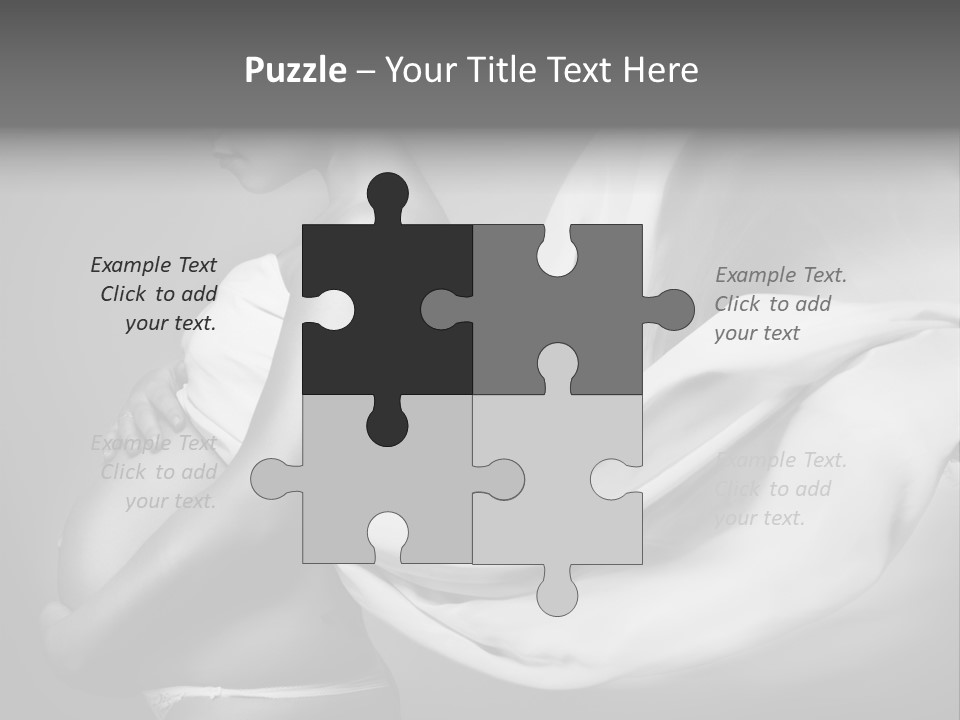 Textile Sensuality Isolated PowerPoint Template