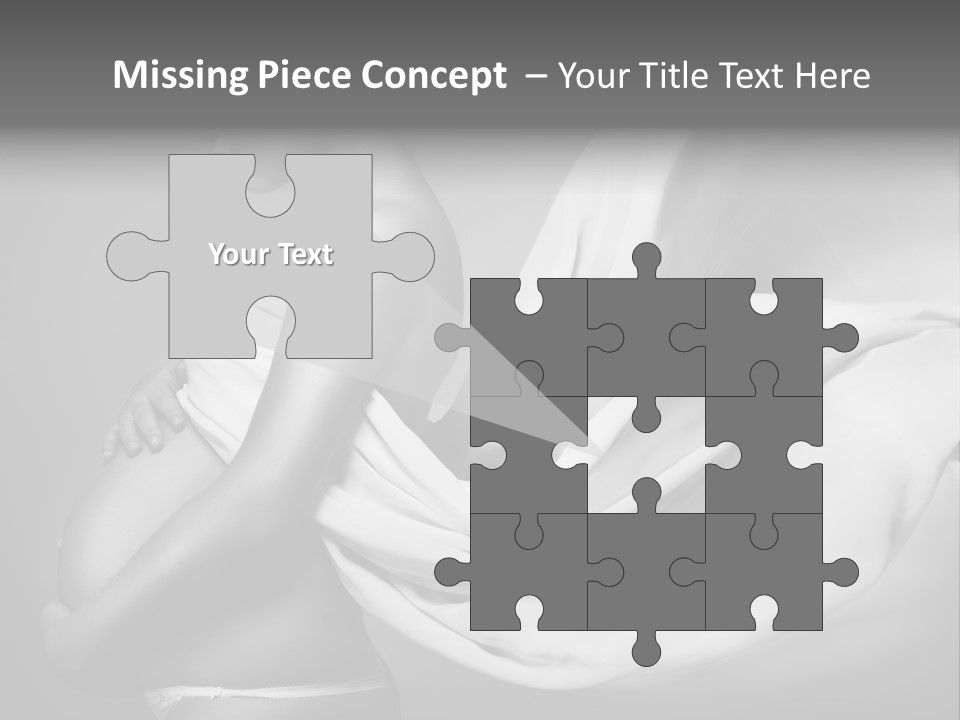 Textile Sensuality Isolated PowerPoint Template