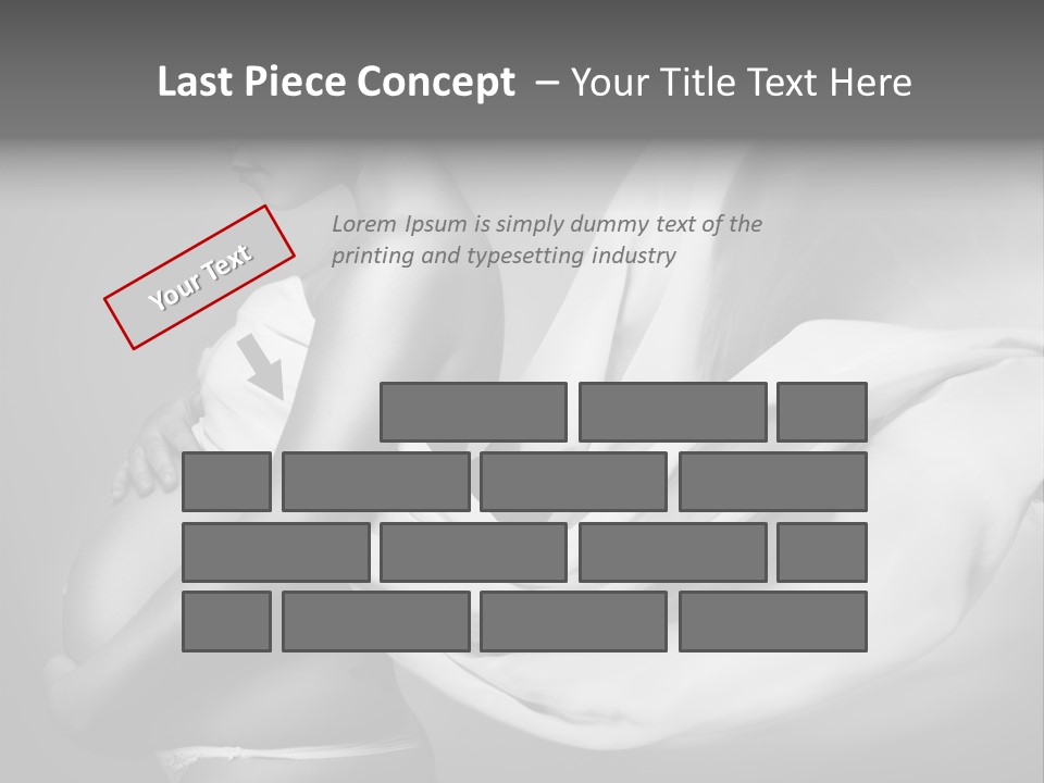 Textile Sensuality Isolated PowerPoint Template