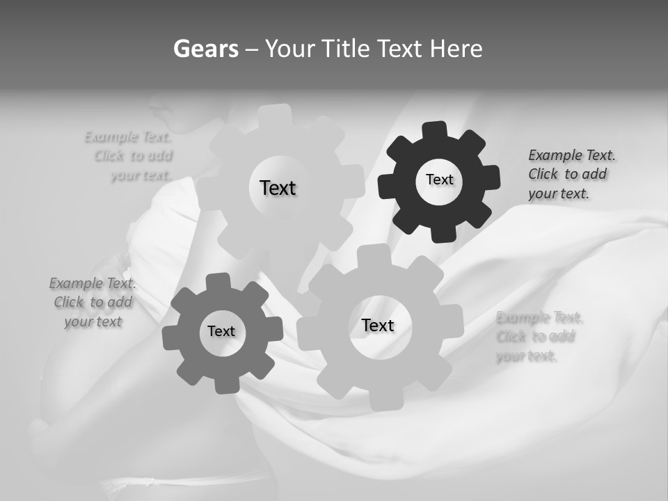 Textile Sensuality Isolated PowerPoint Template