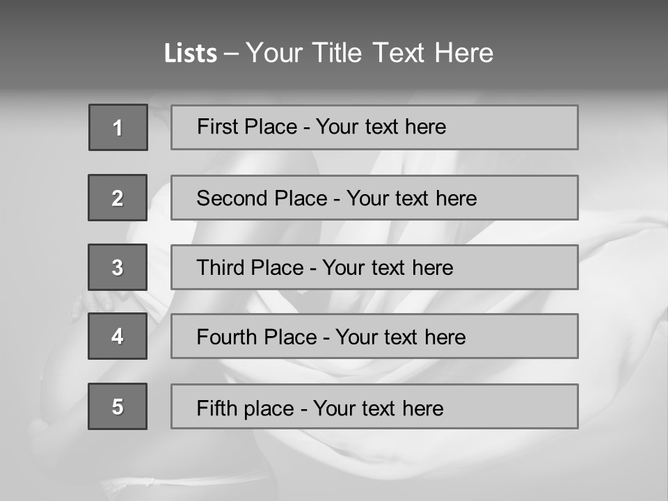 Textile Sensuality Isolated PowerPoint Template