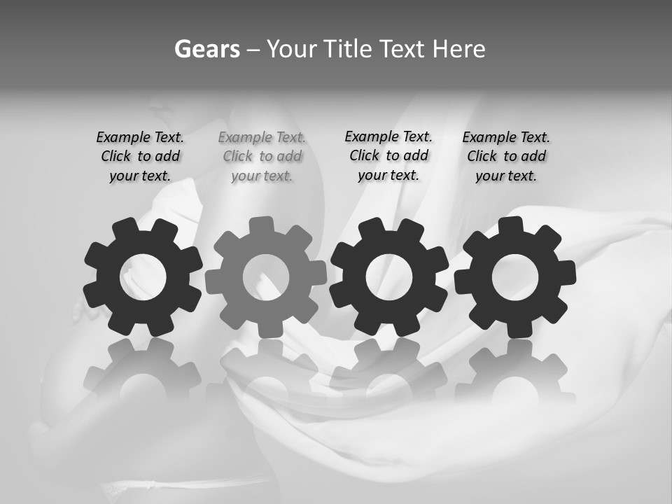 Textile Sensuality Isolated PowerPoint Template