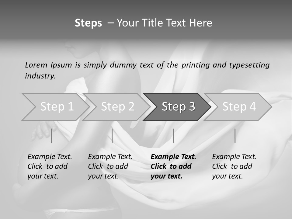 Textile Sensuality Isolated PowerPoint Template