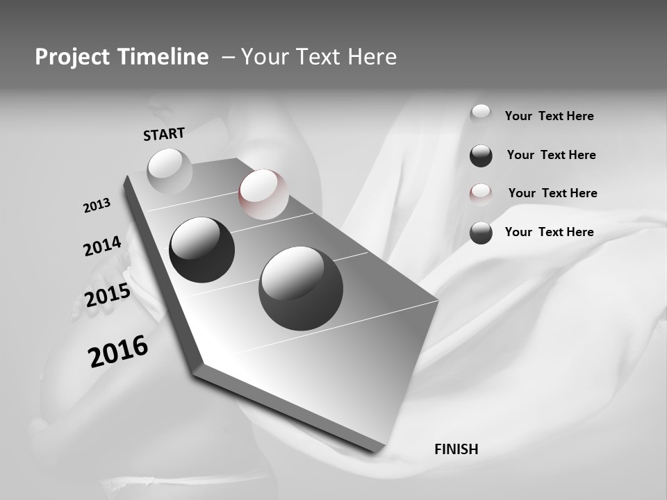 Textile Sensuality Isolated PowerPoint Template