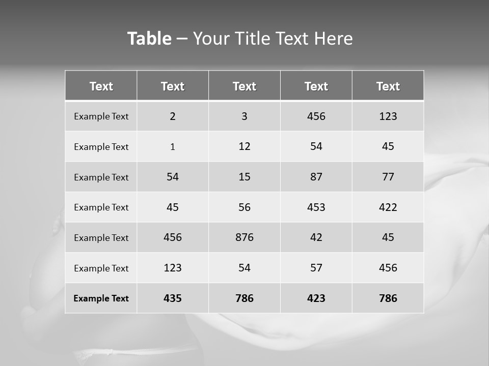 Textile Sensuality Isolated PowerPoint Template
