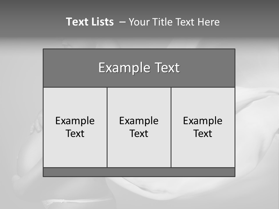 Textile Sensuality Isolated PowerPoint Template