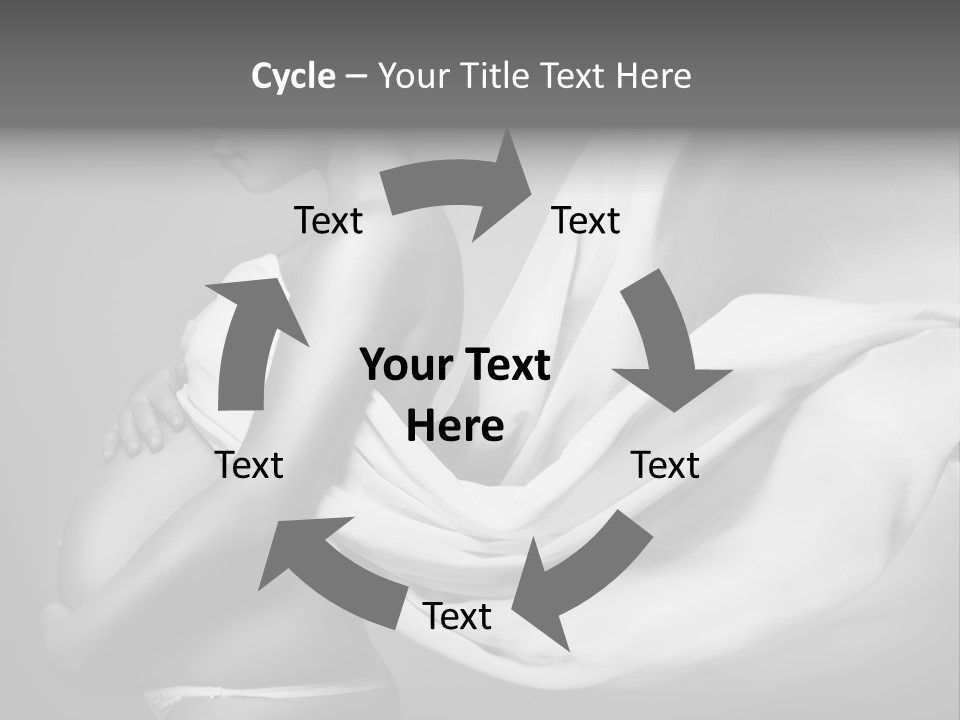 Textile Sensuality Isolated PowerPoint Template