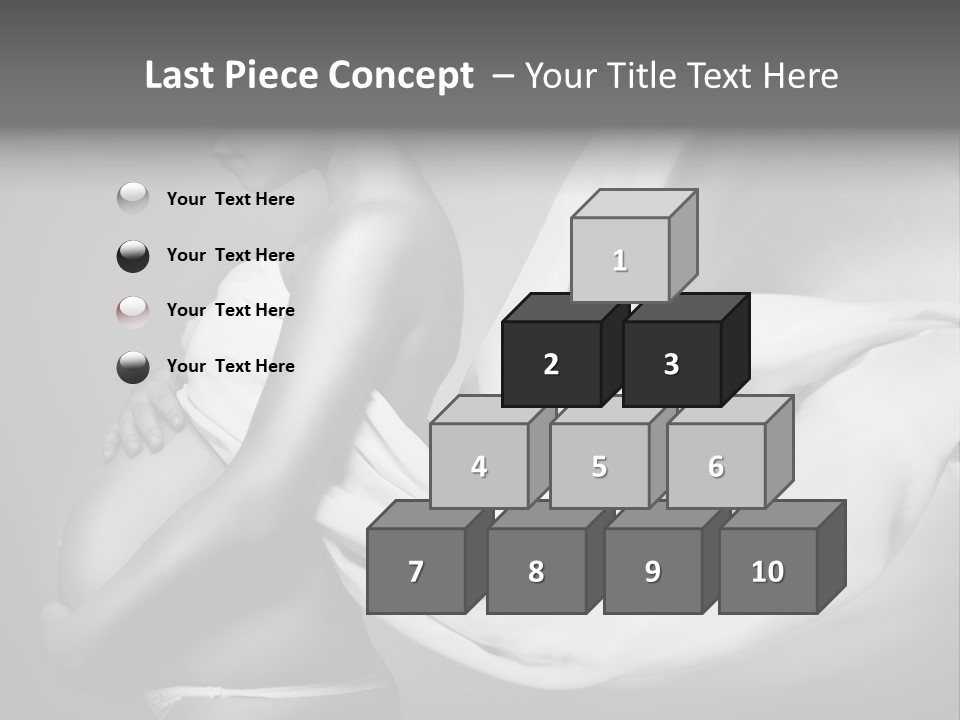 Textile Sensuality Isolated PowerPoint Template