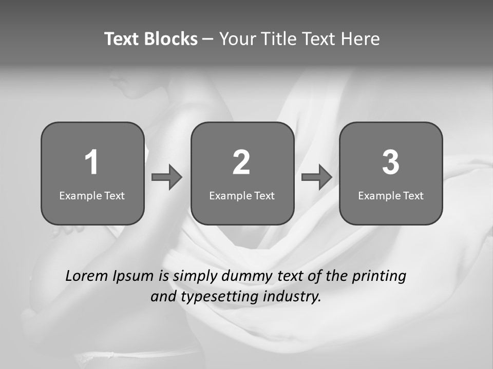 Textile Sensuality Isolated PowerPoint Template