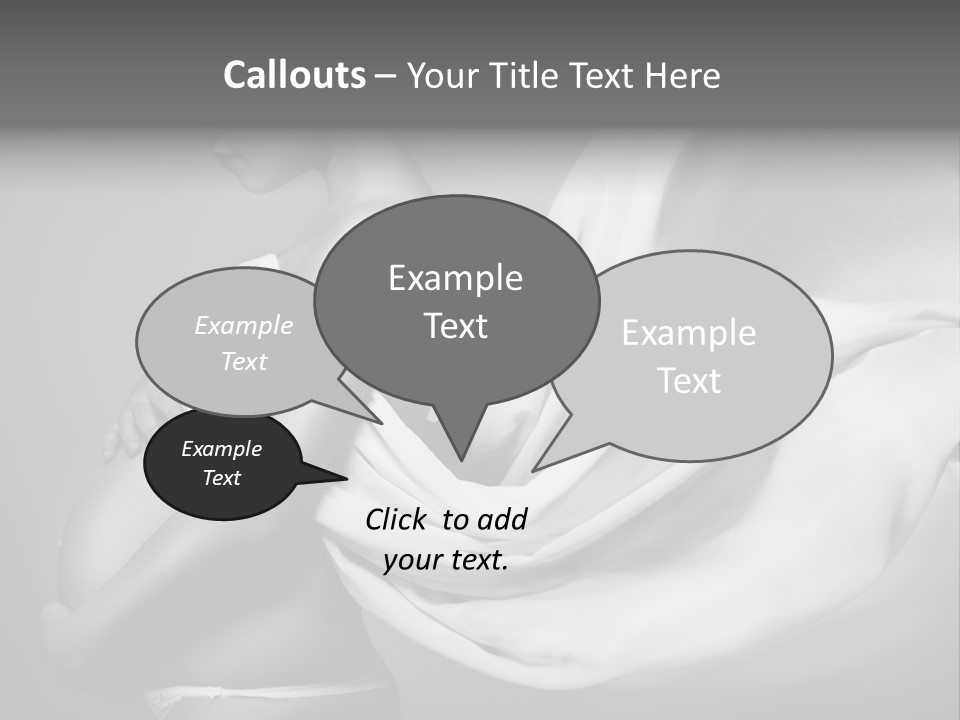 Textile Sensuality Isolated PowerPoint Template