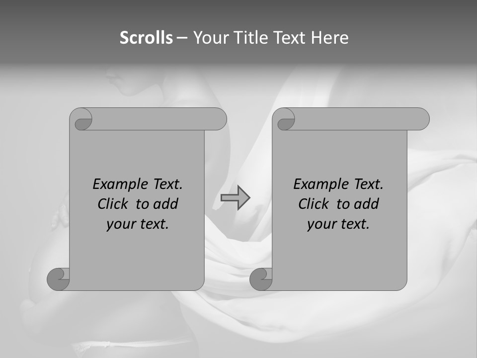 Textile Sensuality Isolated PowerPoint Template