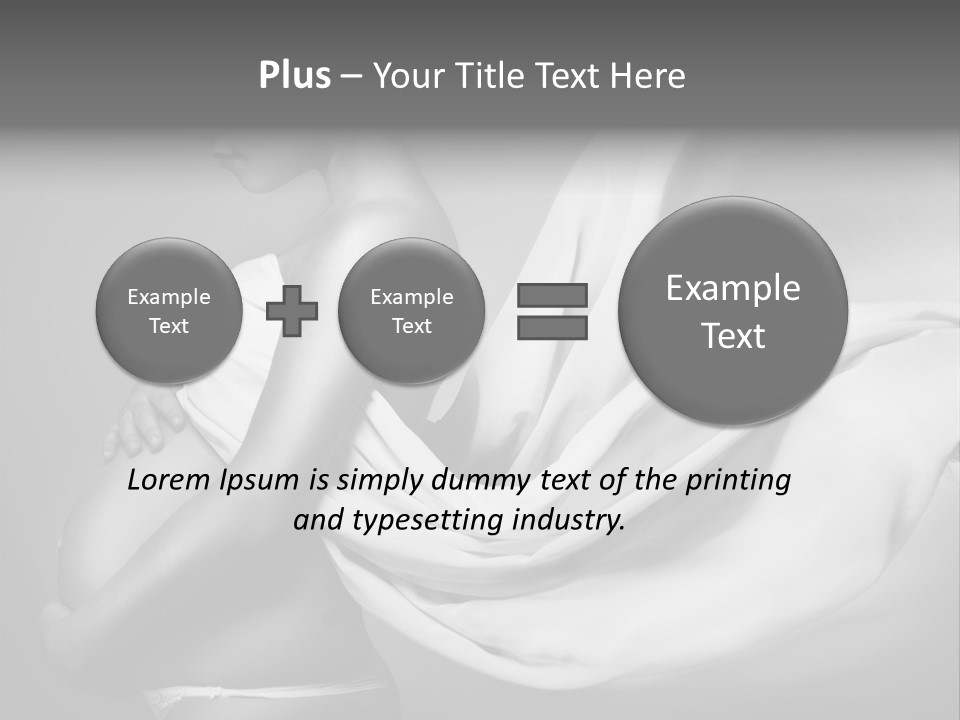 Textile Sensuality Isolated PowerPoint Template