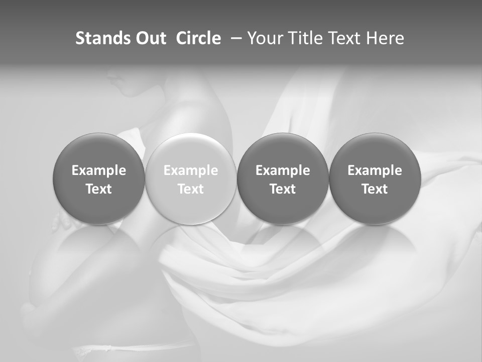 Textile Sensuality Isolated PowerPoint Template