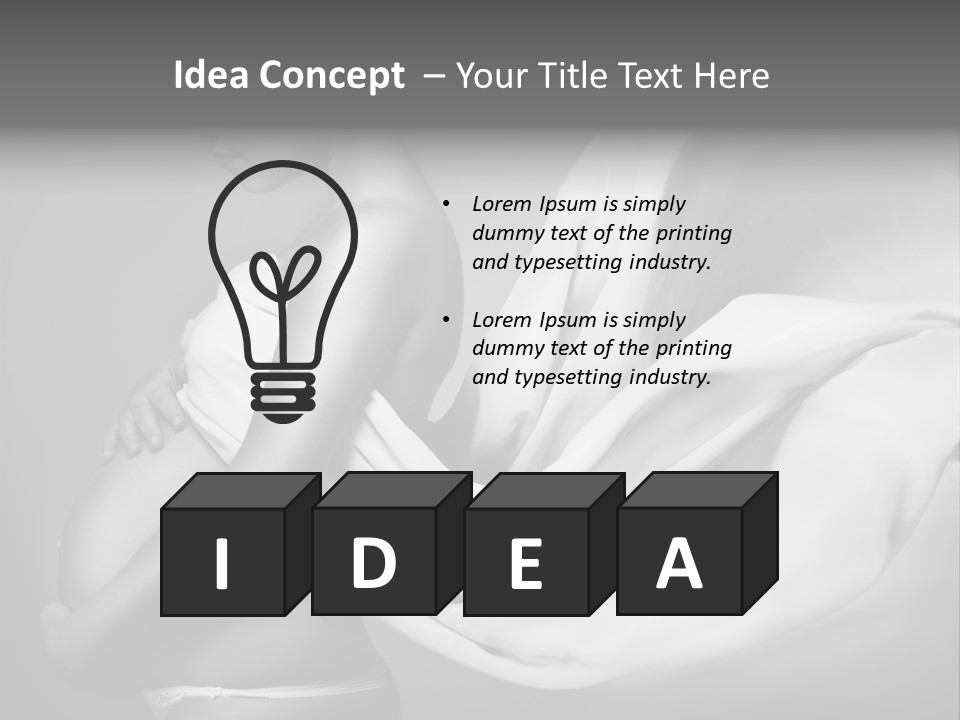 Textile Sensuality Isolated PowerPoint Template