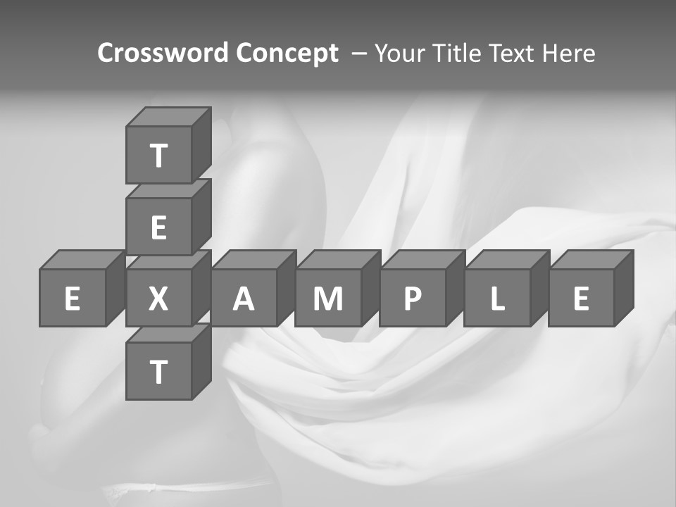 Textile Sensuality Isolated PowerPoint Template