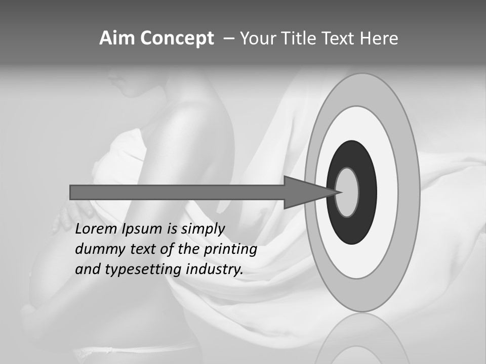 Textile Sensuality Isolated PowerPoint Template