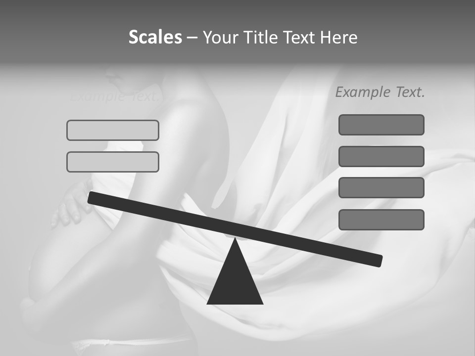 Textile Sensuality Isolated PowerPoint Template