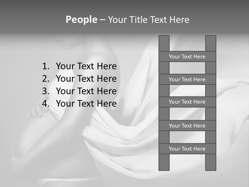 Textile Sensuality Isolated PowerPoint Template