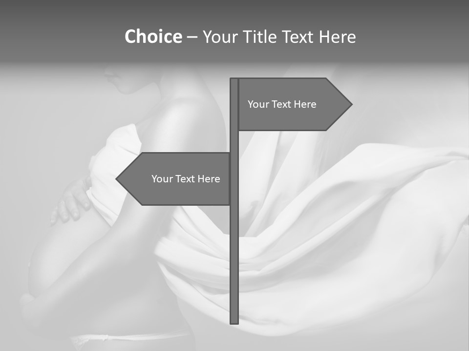 Textile Sensuality Isolated PowerPoint Template