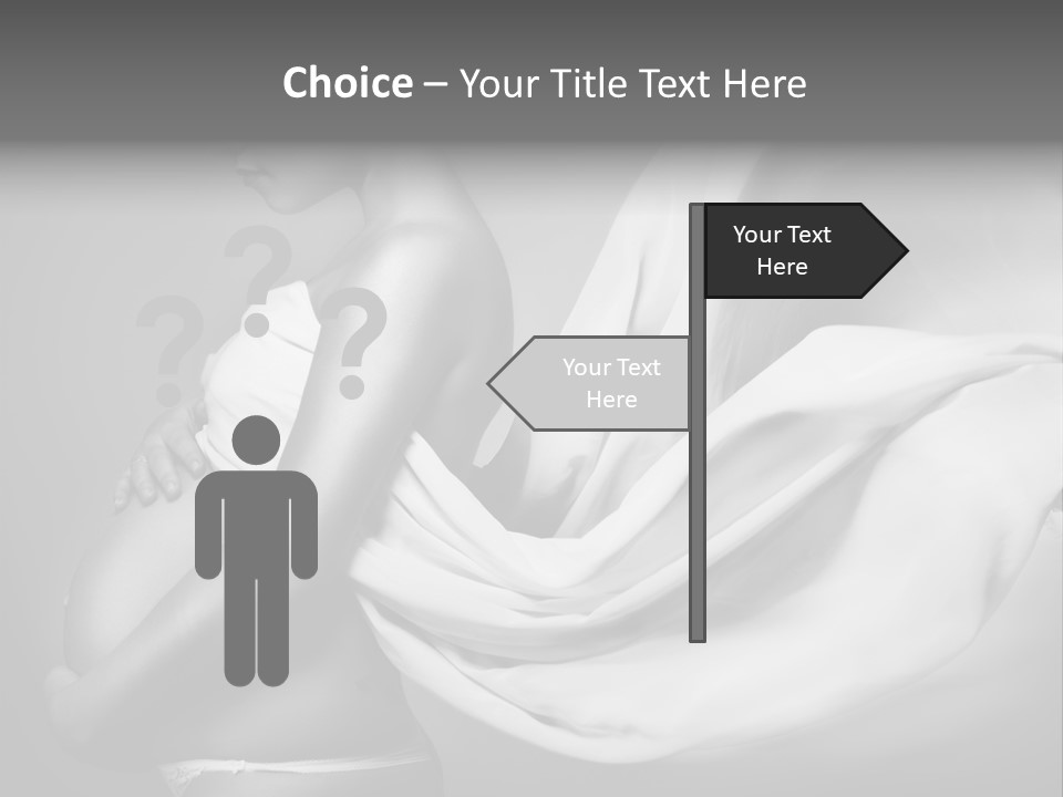 Textile Sensuality Isolated PowerPoint Template