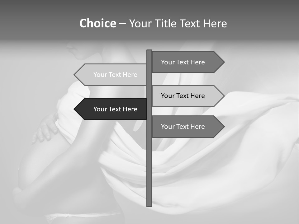 Textile Sensuality Isolated PowerPoint Template