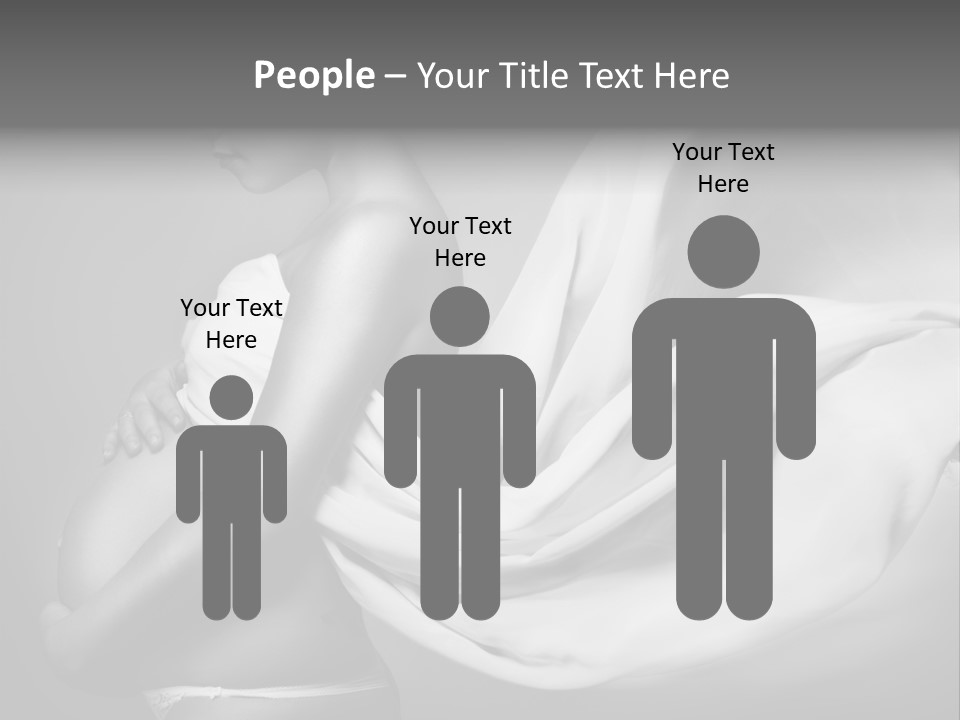 Textile Sensuality Isolated PowerPoint Template