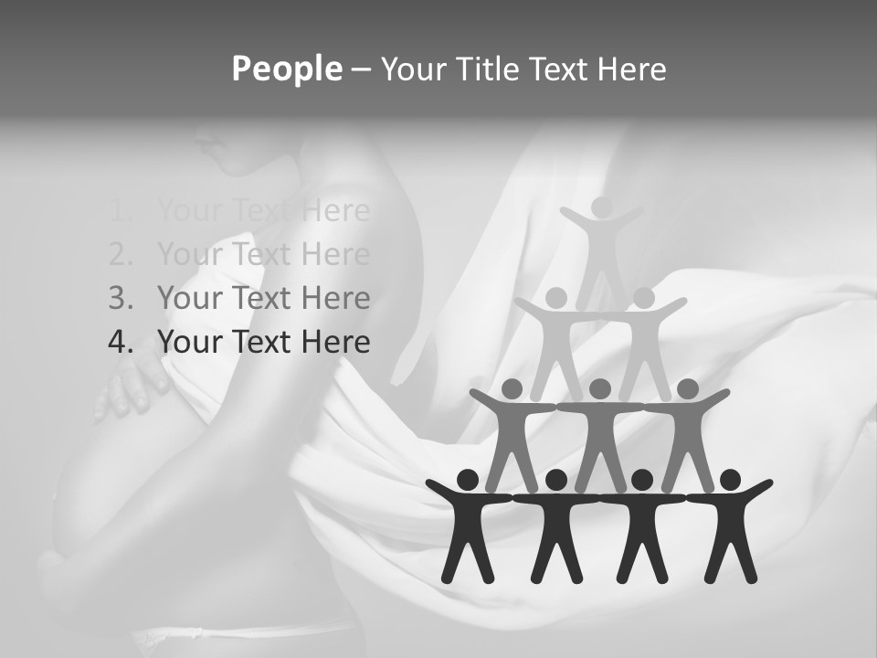 Textile Sensuality Isolated PowerPoint Template