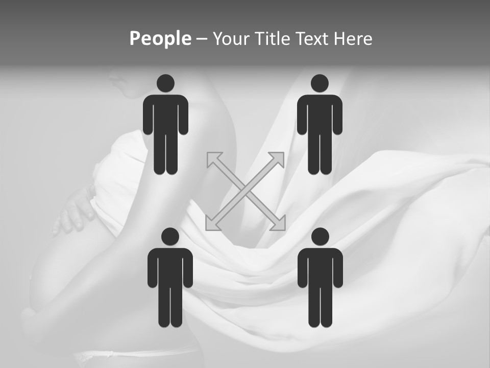 Textile Sensuality Isolated PowerPoint Template