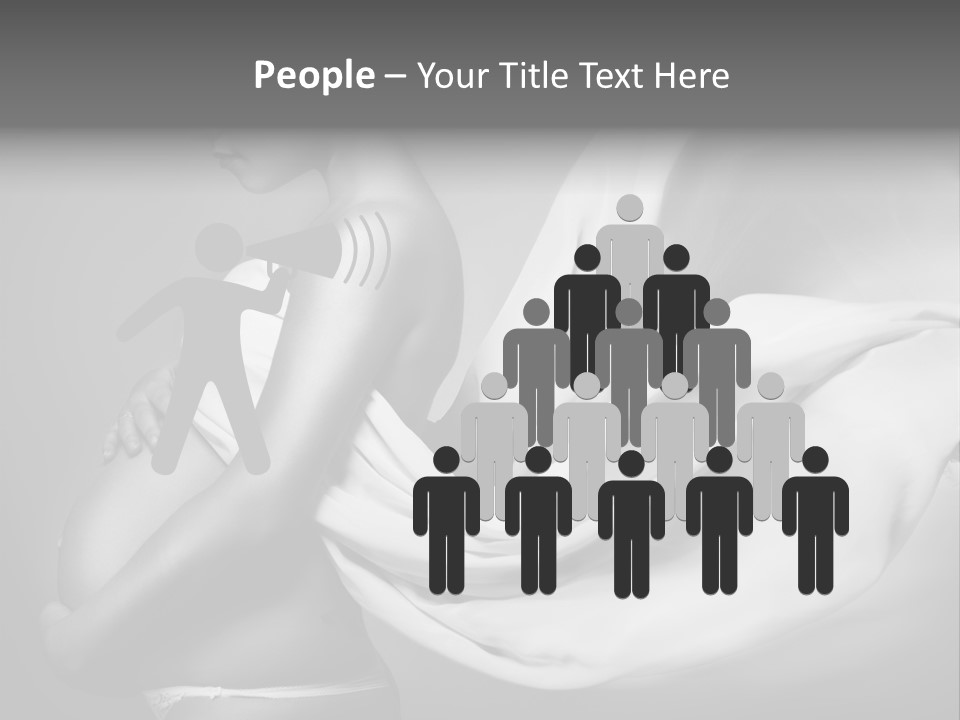 Textile Sensuality Isolated PowerPoint Template