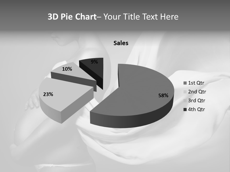 Textile Sensuality Isolated PowerPoint Template