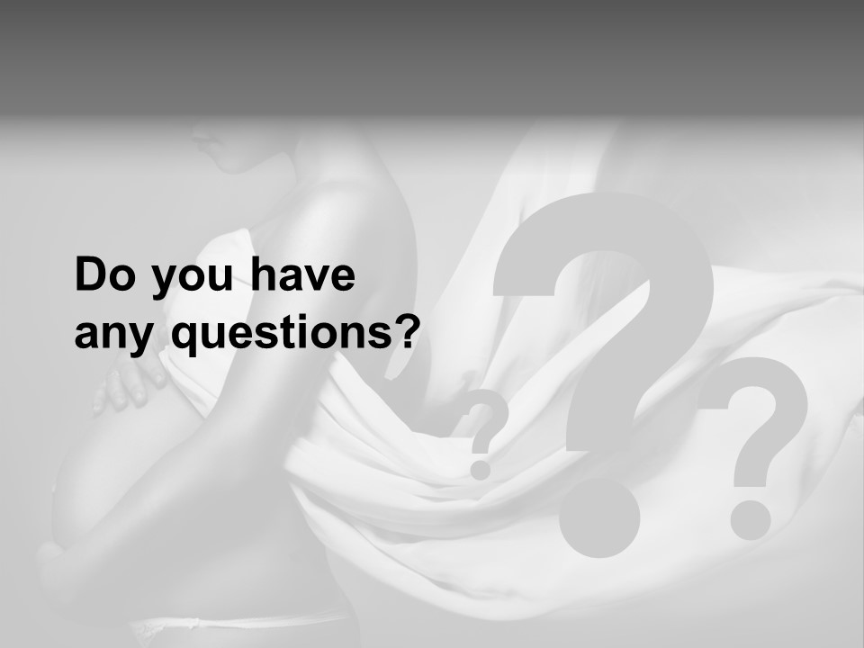 Textile Sensuality Isolated PowerPoint Template